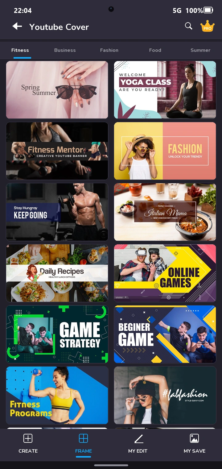 Templates library preview